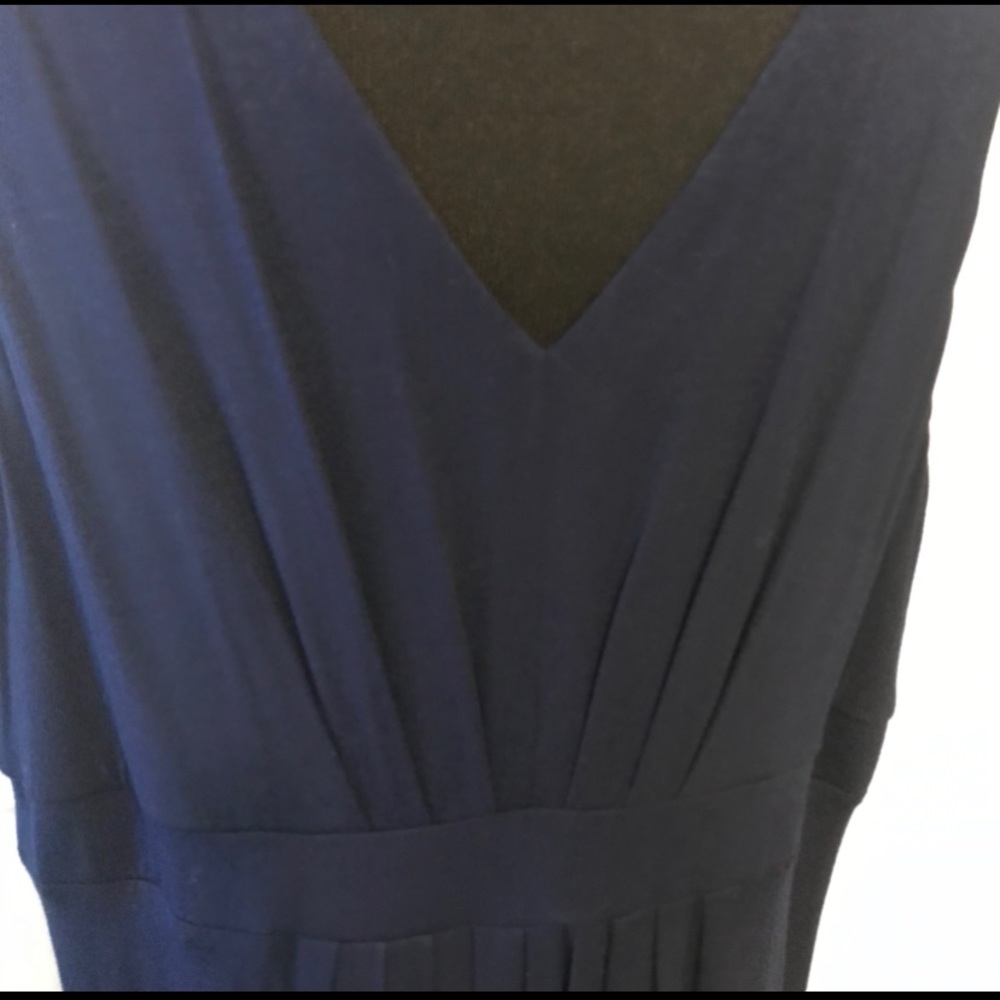 Navy Vneck soft dress NWT